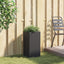 plantekasse 30x30x60 cm polyrattan sort