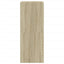 skoskab med 2 vippeskuffer 60x42x108 cm sonoma-eg