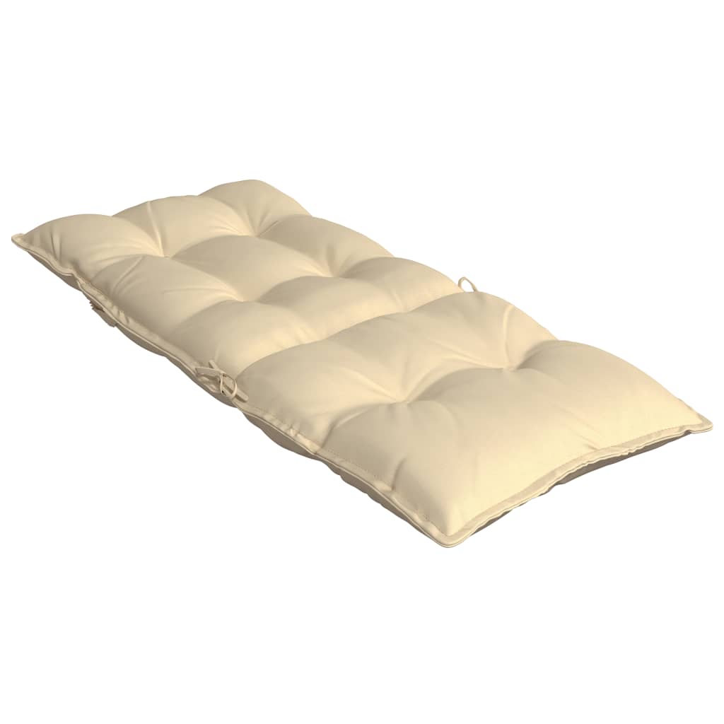 stolehynder m. høj ryg 2 stk. oxfordstof beige