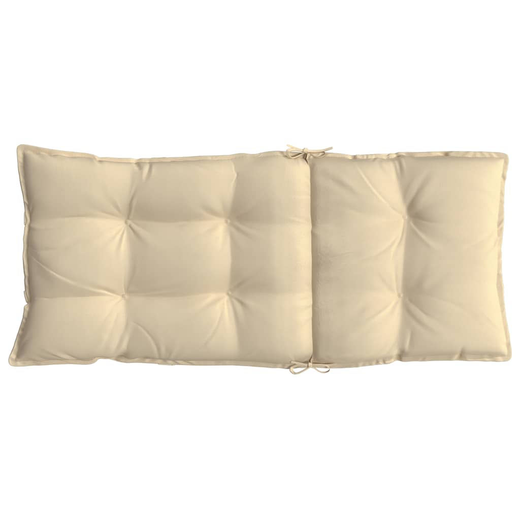 stolehynder m. høj ryg 2 stk. oxfordstof beige