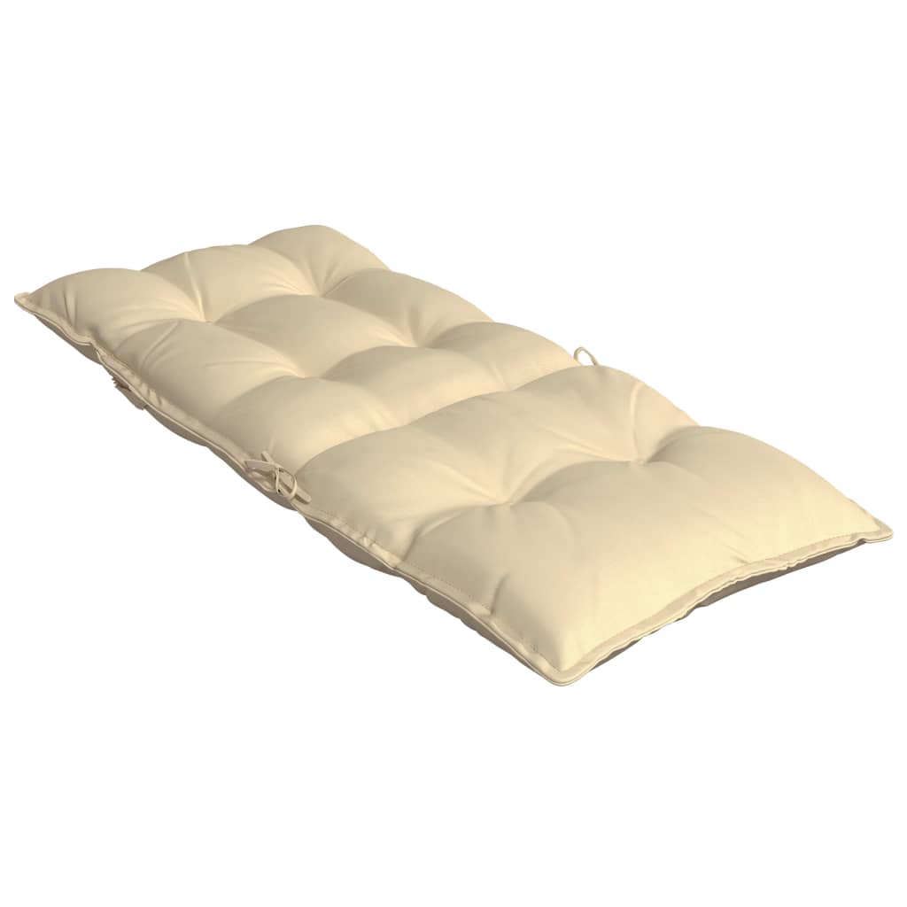 stolehynder m. høj ryg 6 stk. oxfordstof beige