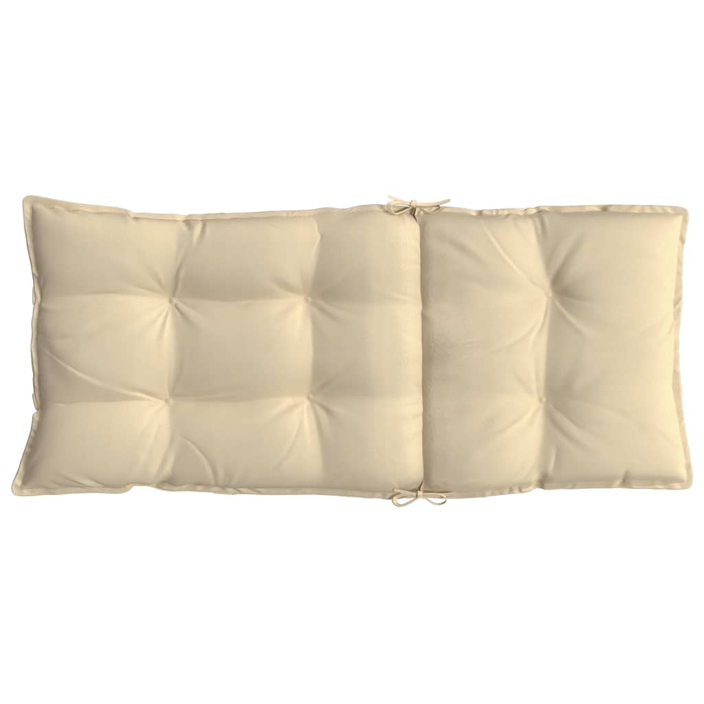 stolehynder m. høj ryg 6 stk. oxfordstof beige