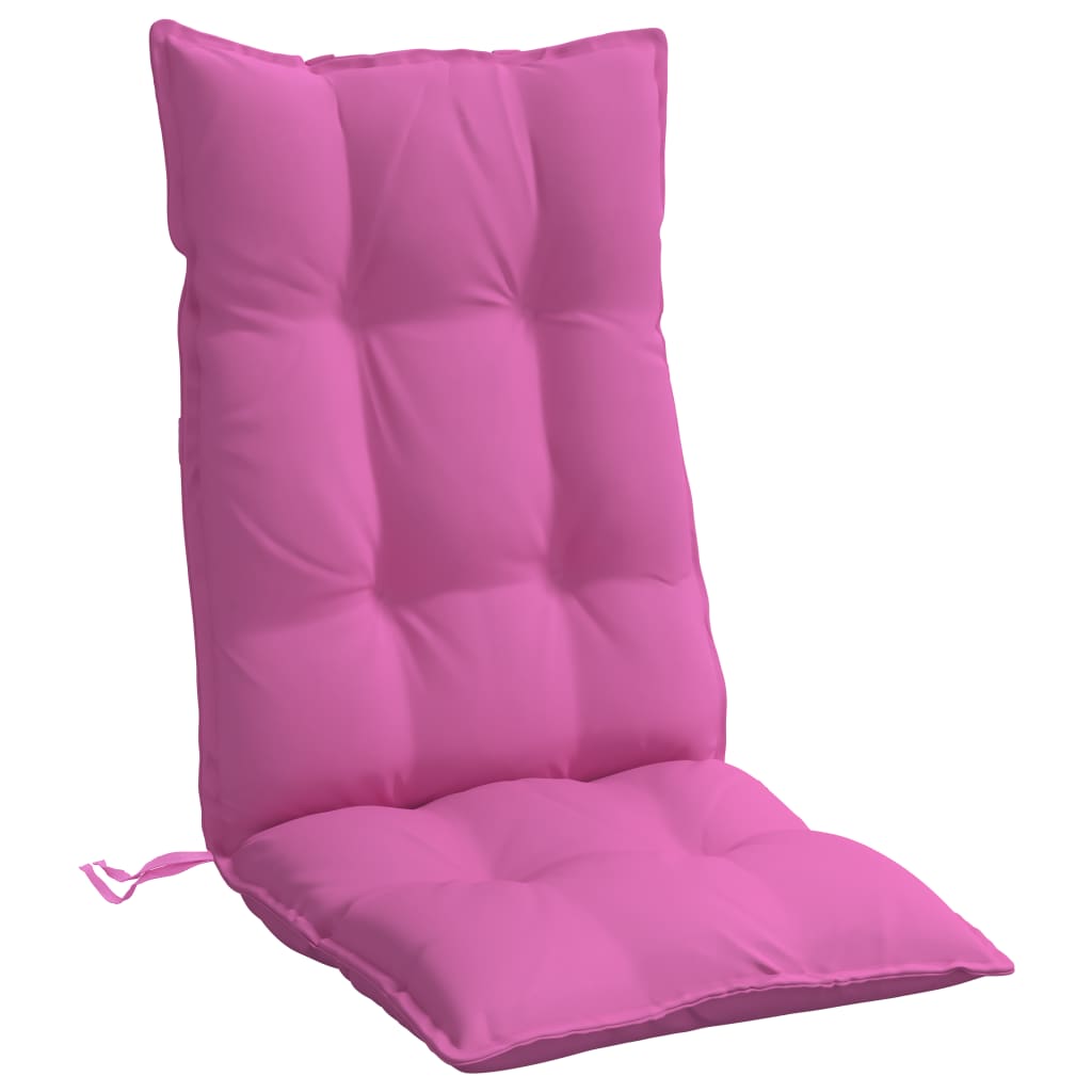 stolehynder m. høj ryg 4 stk. oxfordstof pink