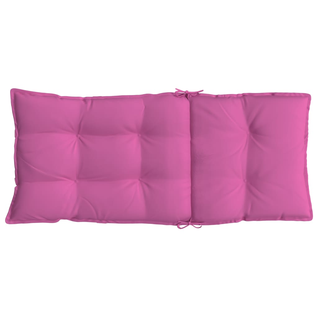 stolehynder m. høj ryg 4 stk. oxfordstof pink