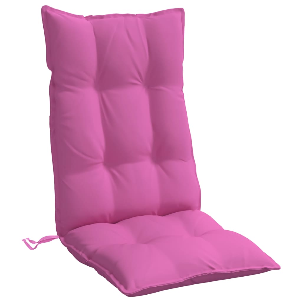 stolehynder m. høj ryg 6 stk. oxfordstof pink