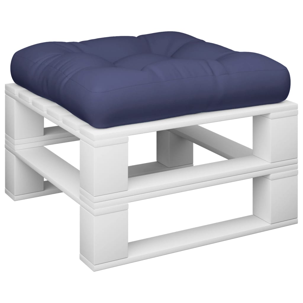pallehynde 50x50x12 cm stof marineblå