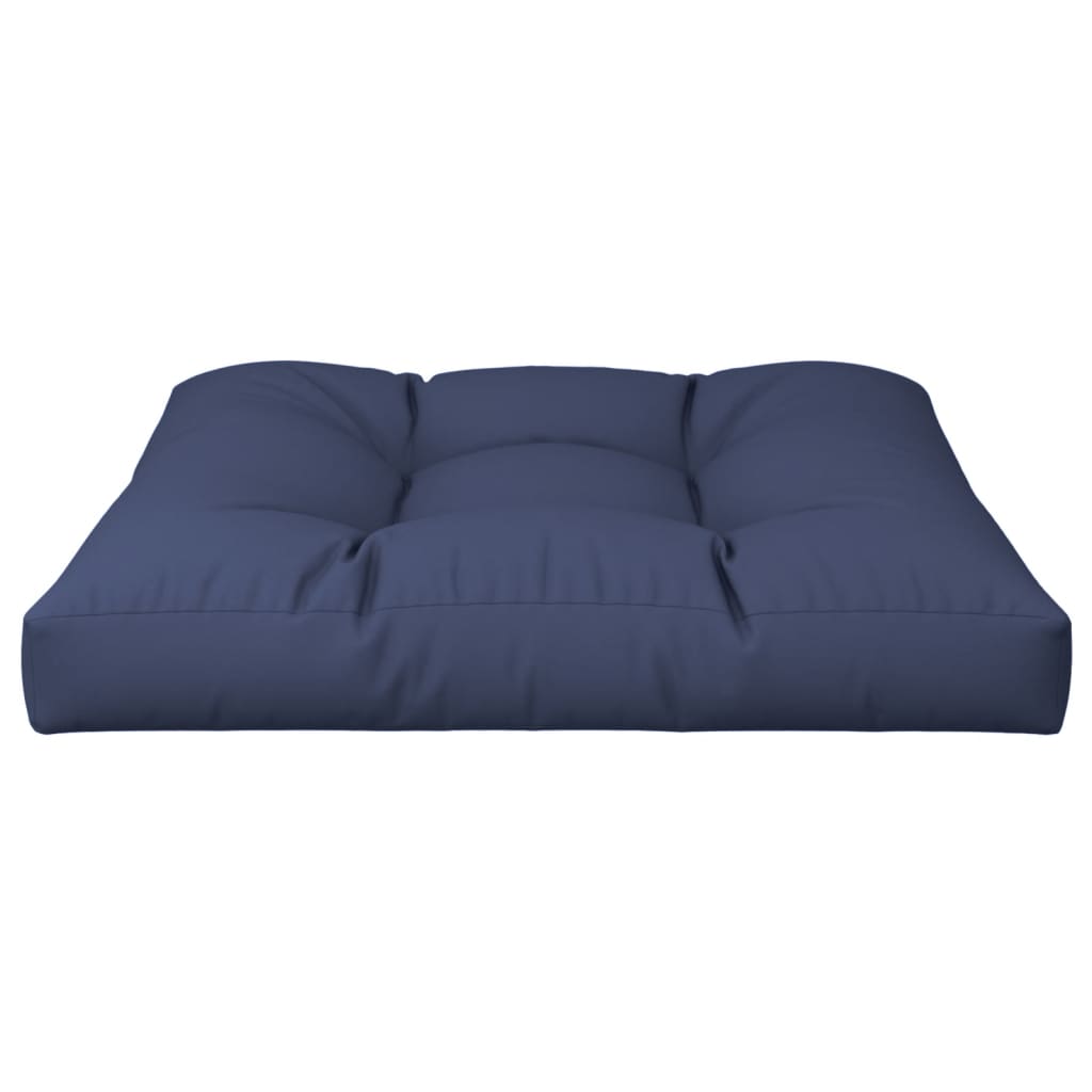 pallehynde 70x70x12 cm stof marineblå