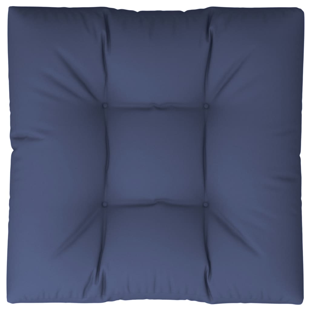 pallehynde 70x70x12 cm stof marineblå