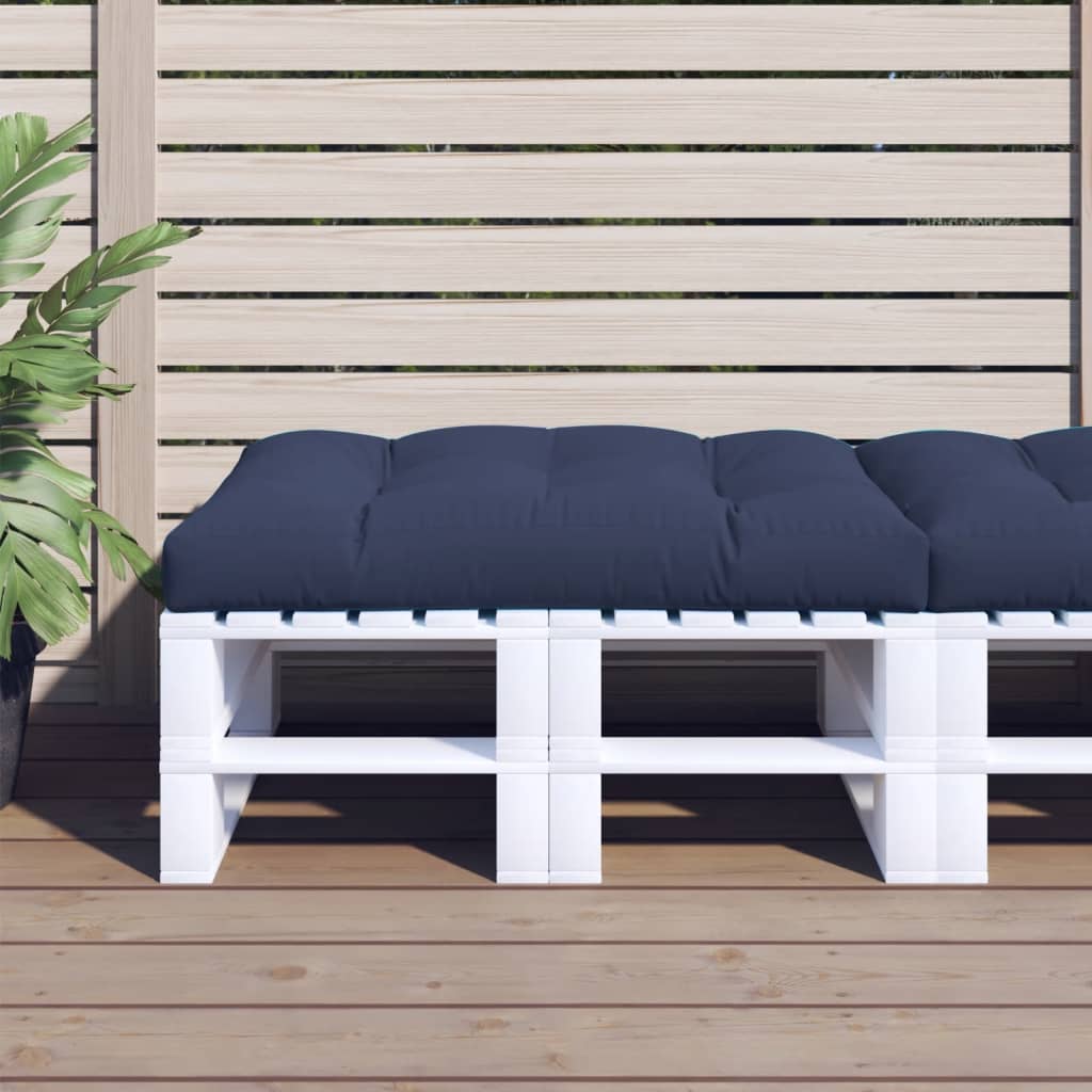 pallehynde 120x80x12 cm stof marineblå