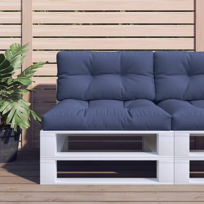 pallehynde 120x40x12 cm stof marineblå