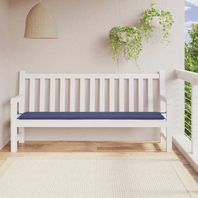 hynde til havebænk 200x50x3 cm oxfordstof marineblå