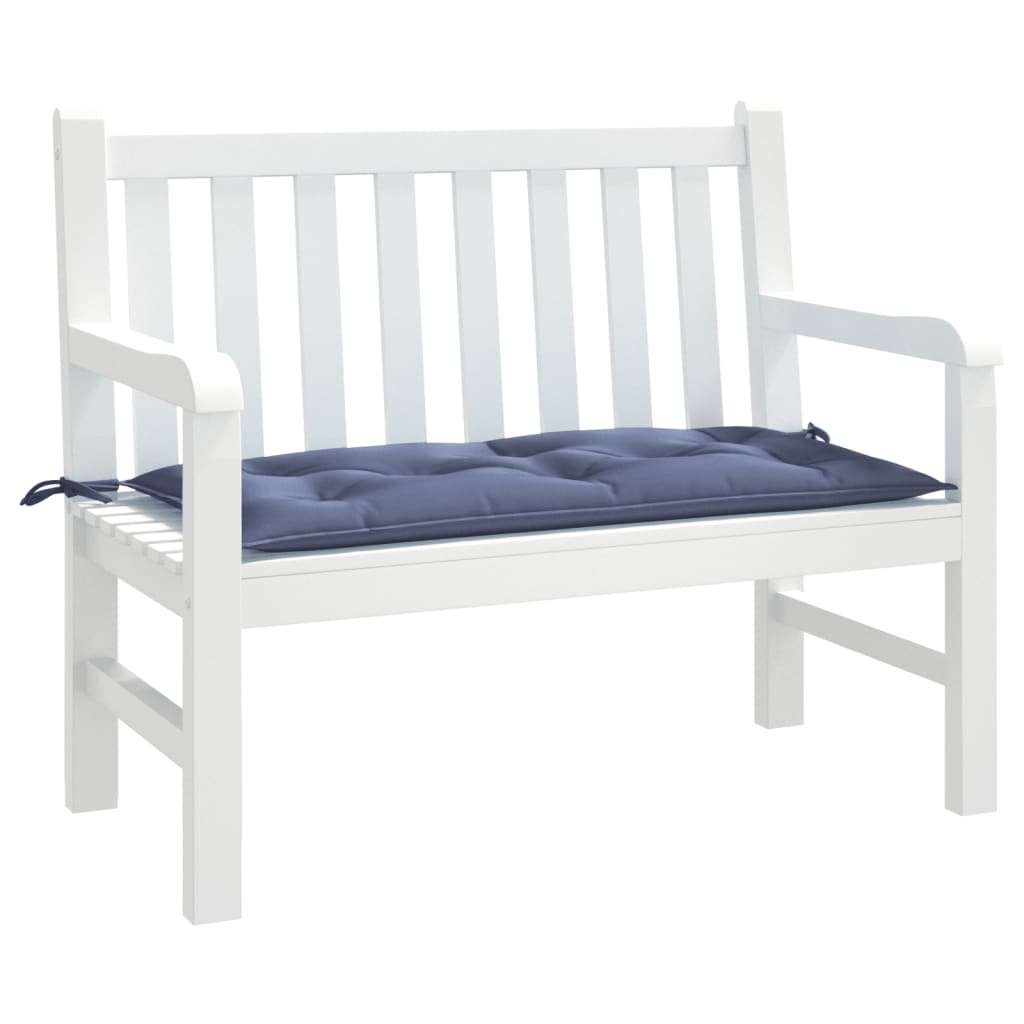 hynder til havebænk 100x50x7 cm oxfordstof marineblå