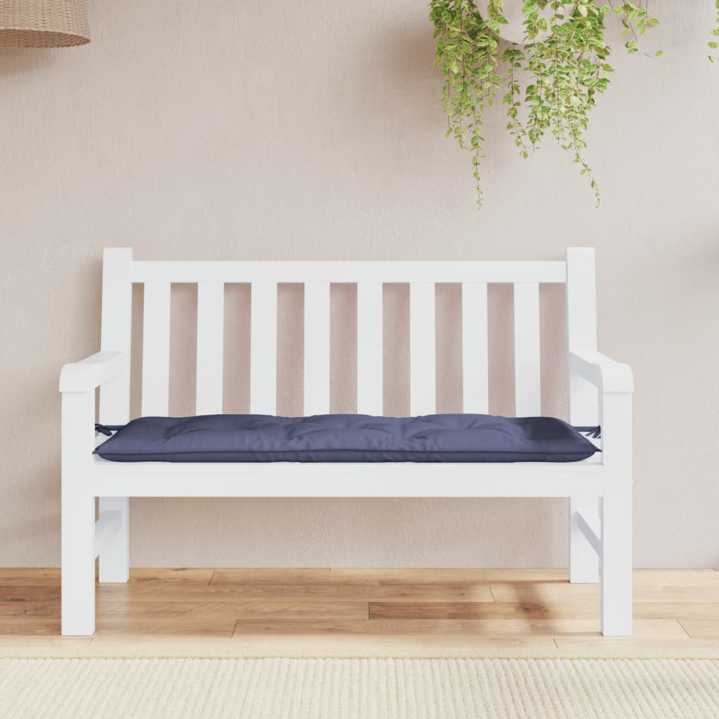 hynder til havebænk 120x50x7 cm oxfordstof marineblå