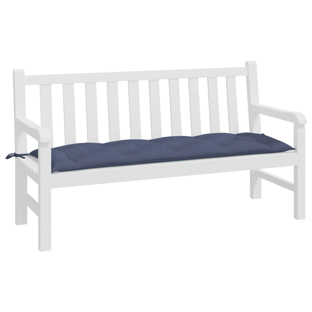 hynder til havebænk 150x50x7 cm oxfordstof marineblå