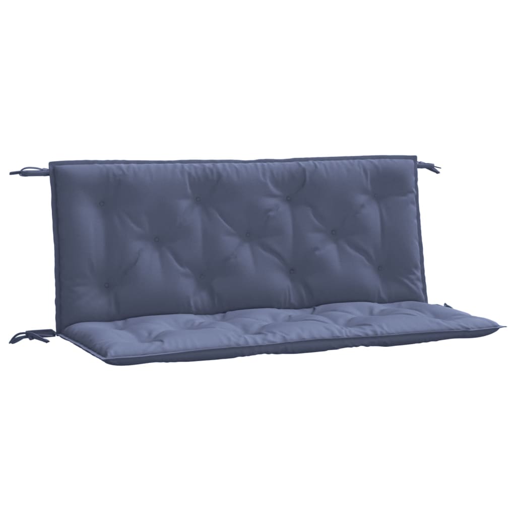 hynder til havebænk 2 stk. 120x50x7 cm oxfordstof marineblå