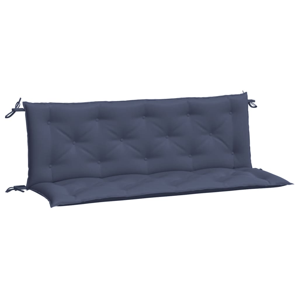 hynder til havebænk 2 stk. 150x50x7 cm oxfordstof marineblå