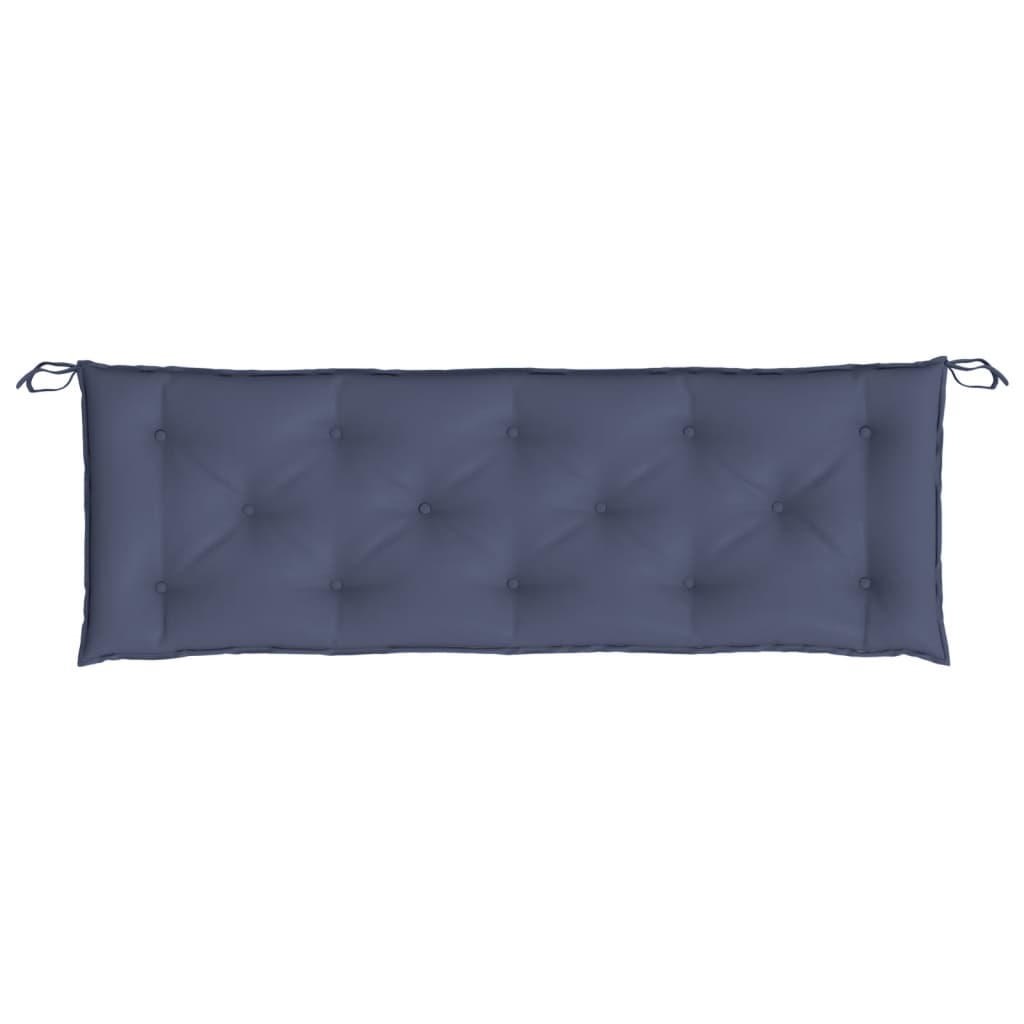 hynder til havebænk 2 stk. 150x50x7 cm oxfordstof marineblå