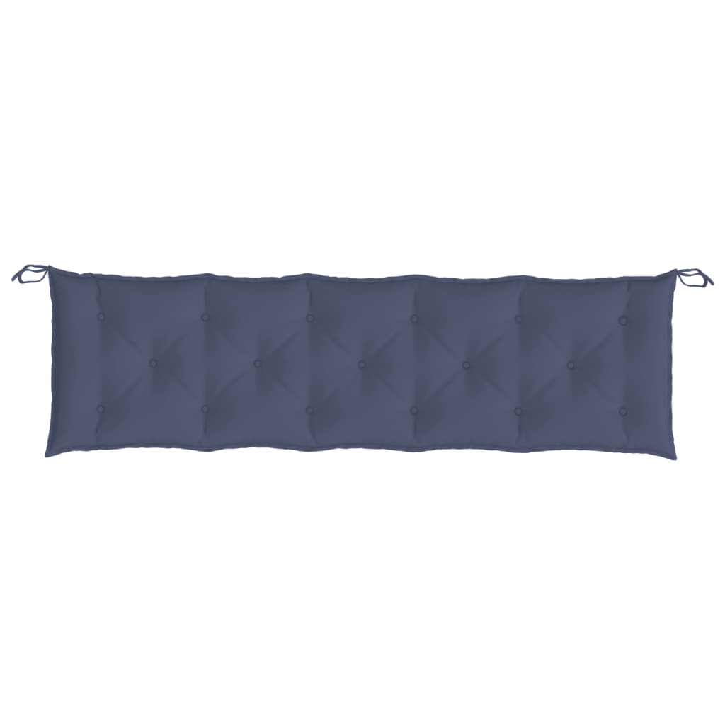 hynder til havebænk 2 stk. 180x50x7 cm oxfordstof marineblå