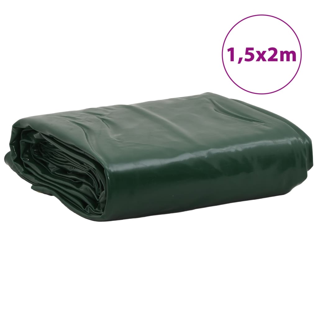 presenning 1,5x2 m 650 g/m² grøn