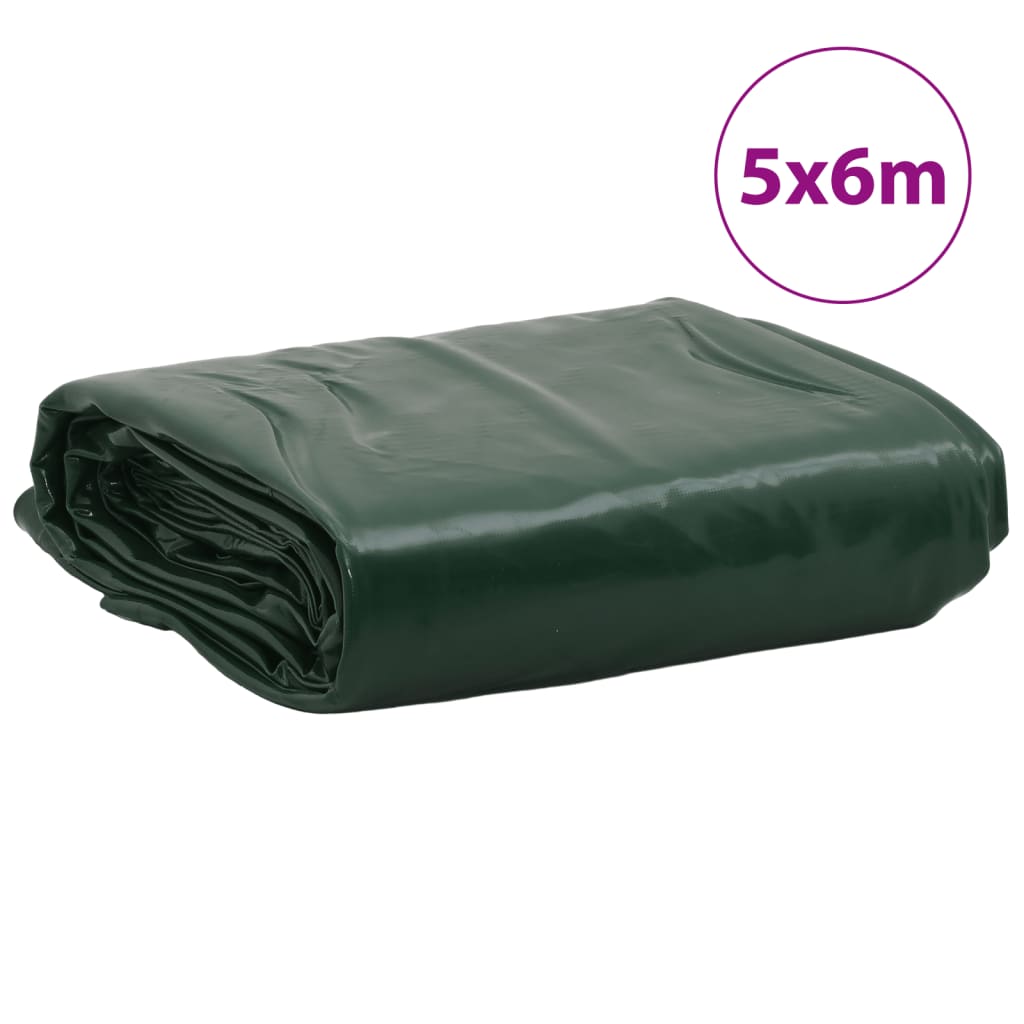 presenning 5x6 m 650 g/m² grøn