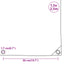 presenning 1,5x2,5 m 650 g/m² hvid