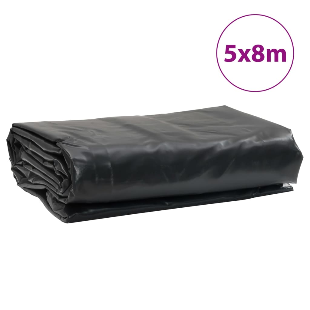 presenning 5x8 m 650 g/m² sort