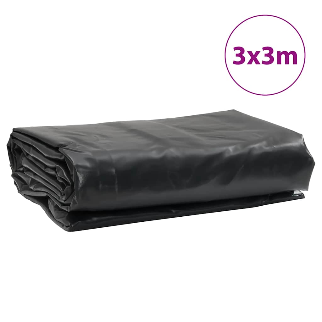 presenning 3x3 m 650 g/m² antracitgrå