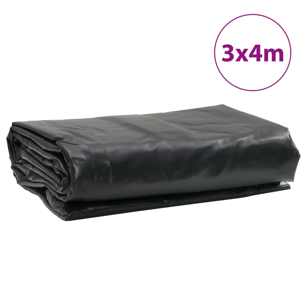 presenning 3x4 m 650 g/m² antracitgrå