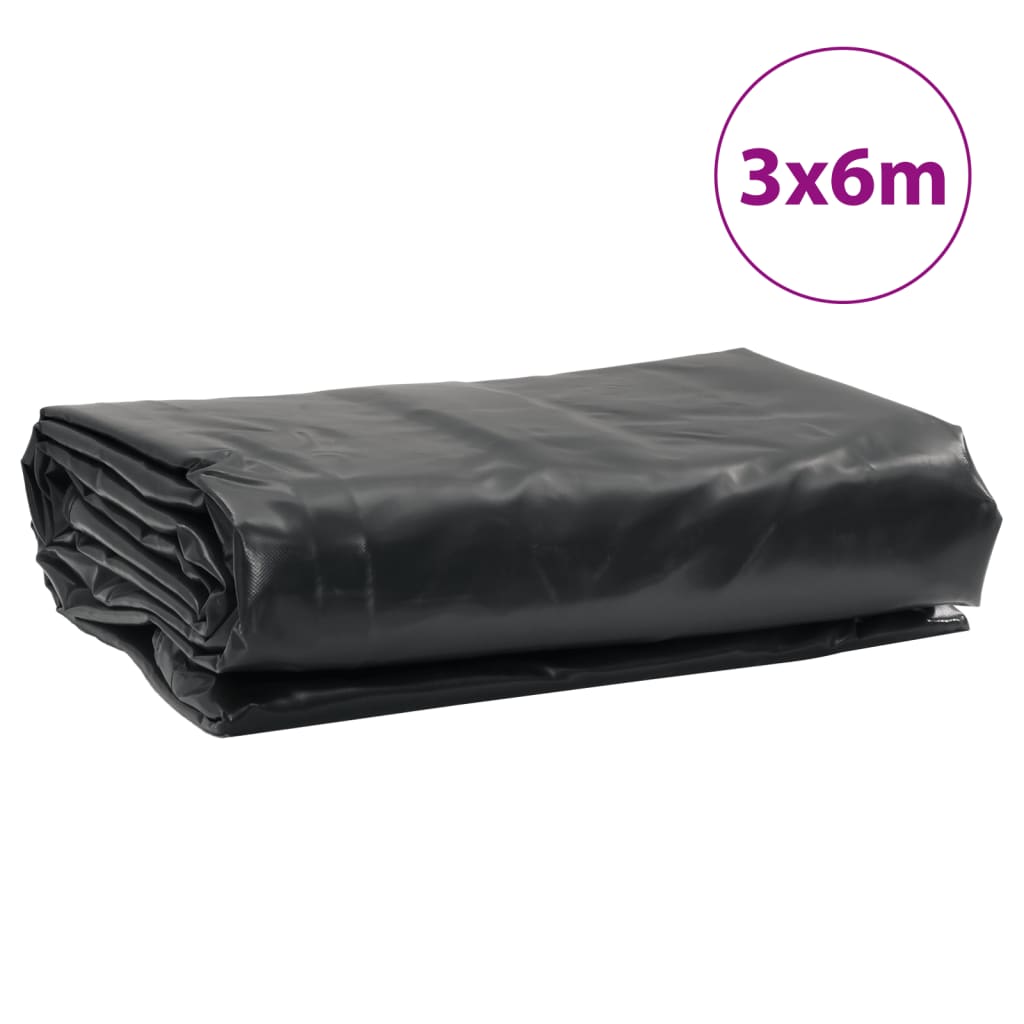 presenning 3x6 m 650 g/m² antracitgrå