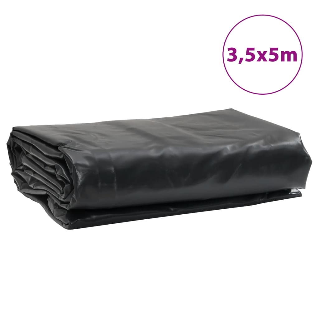 presenning 3,5x5 m 650 g/m² antracitgrå