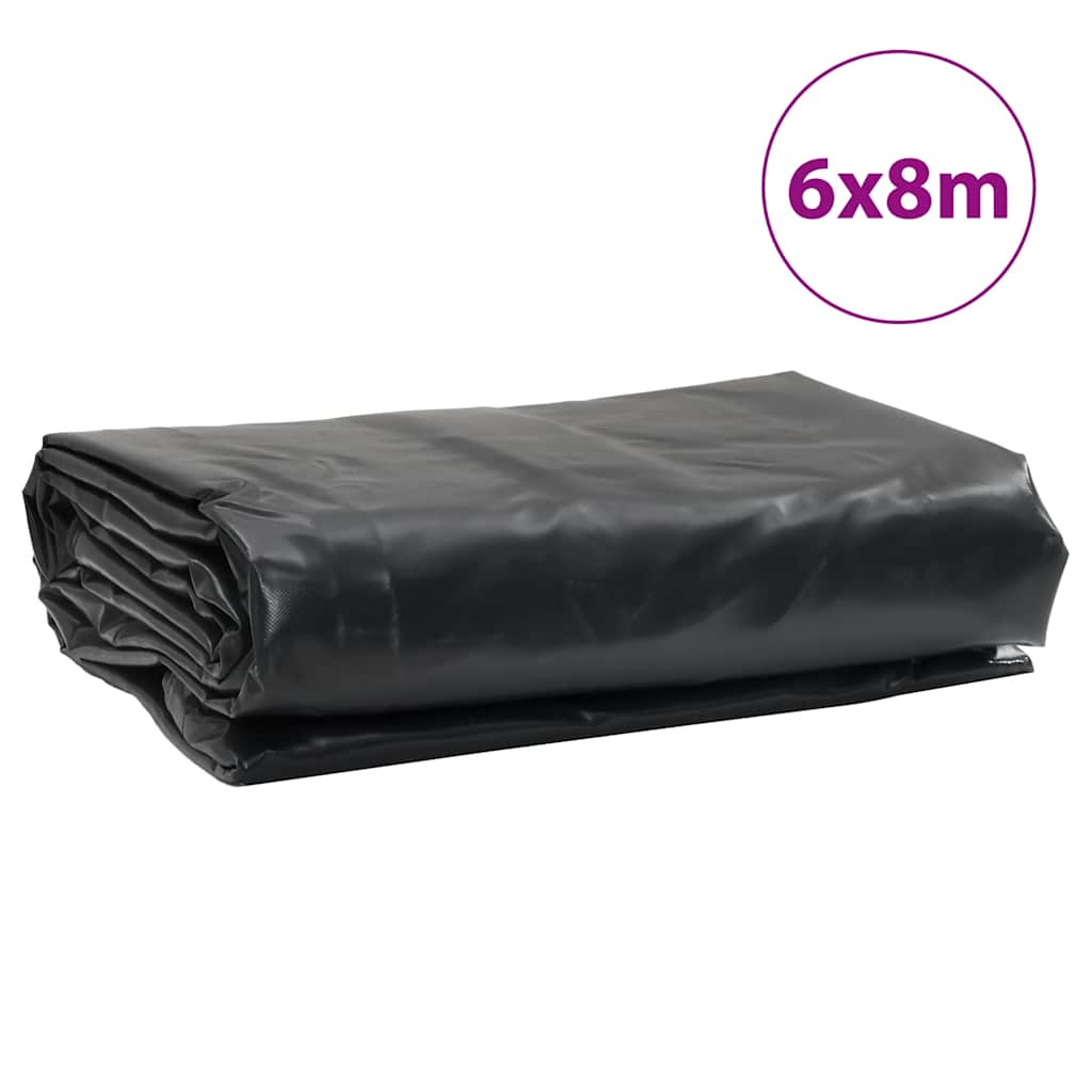 presenning 6x8 m 650 g/m² antracitgrå
