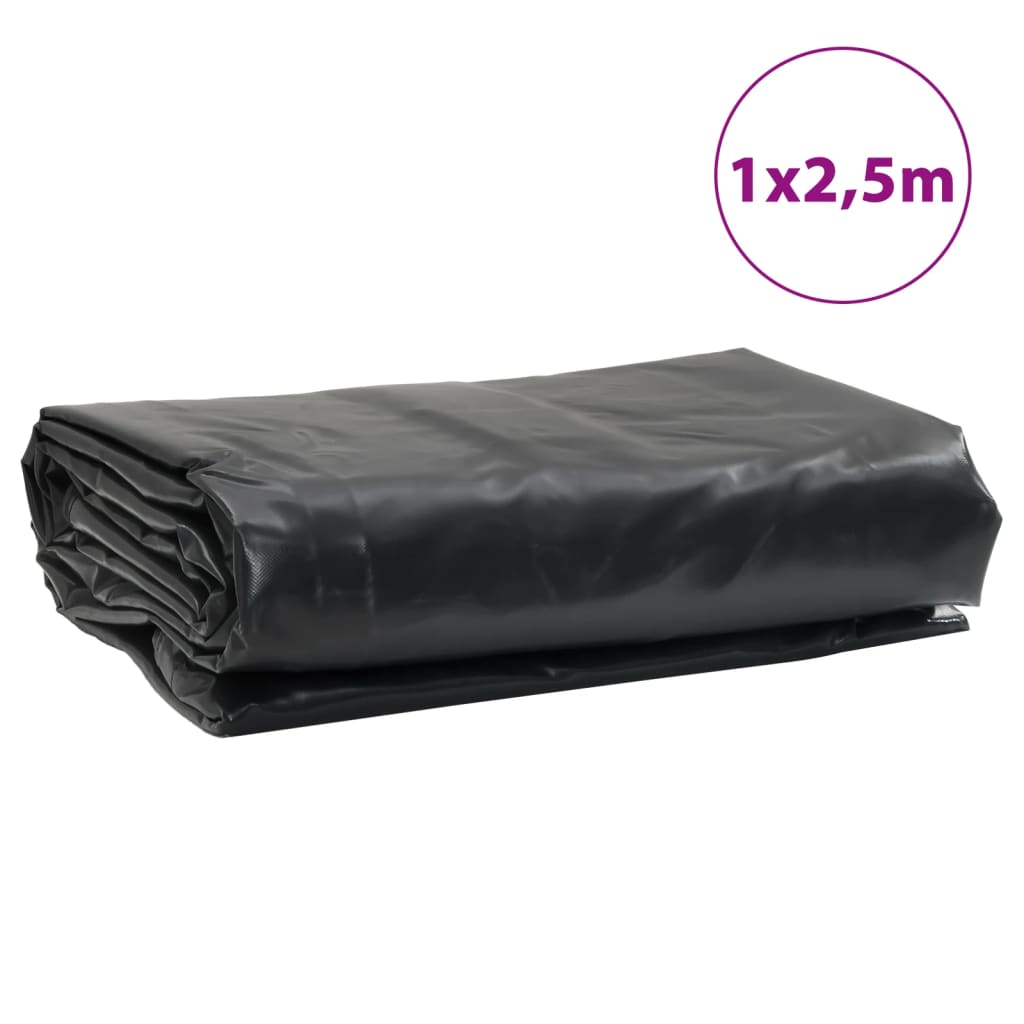 presenning 1x2,5 m 650 g/m² antracitgrå