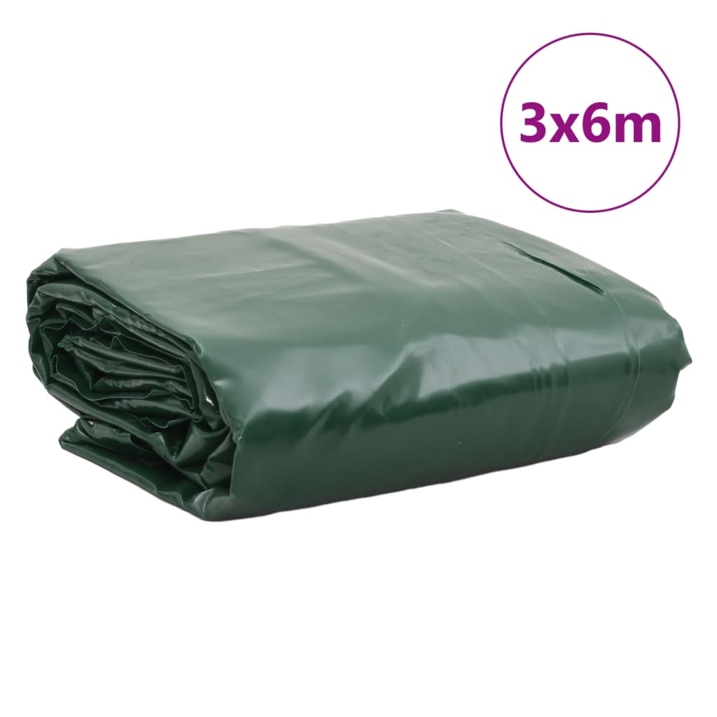 presenning 3x6 m 650 g/m² grøn