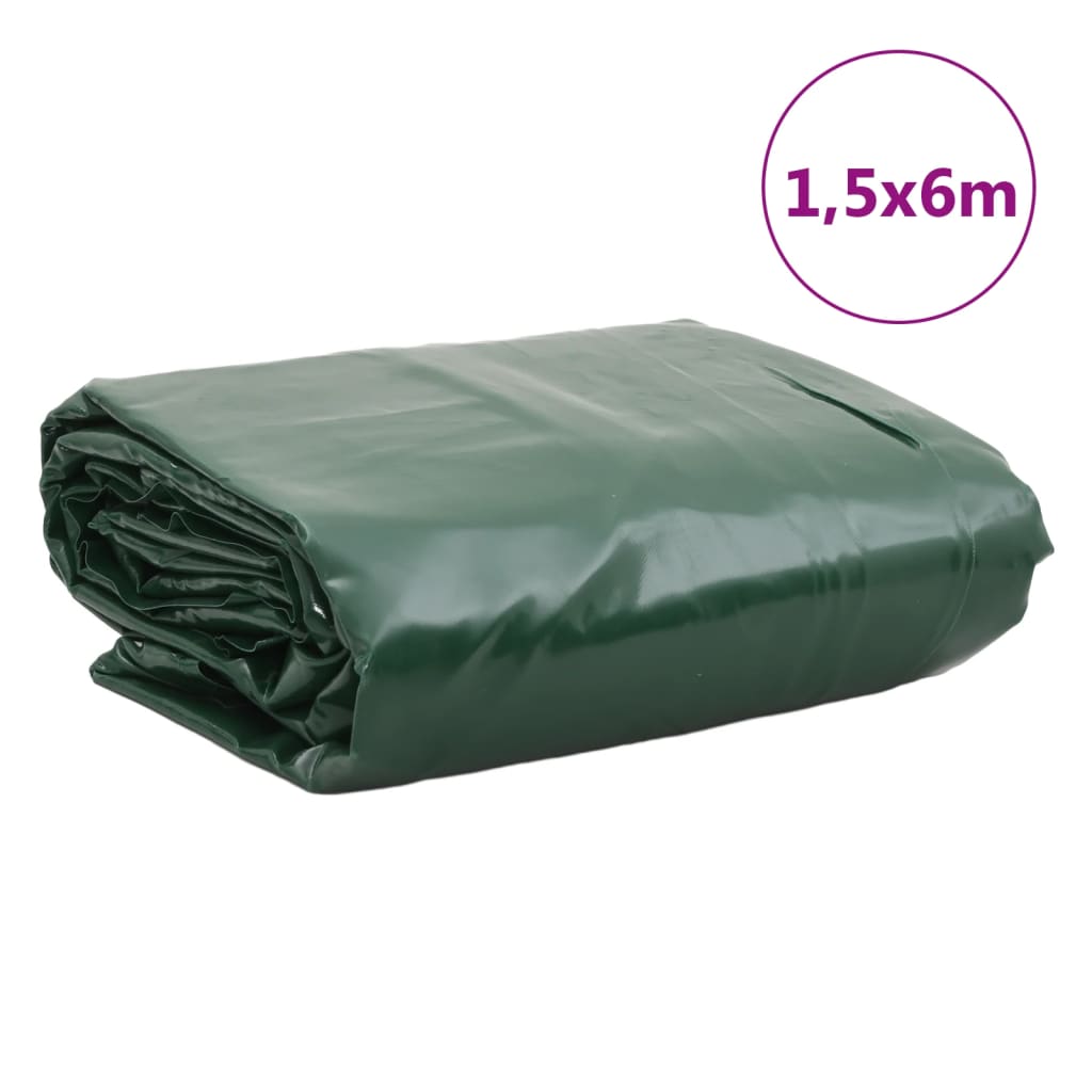 presenning 1,5x6 m 650 g/m² grøn