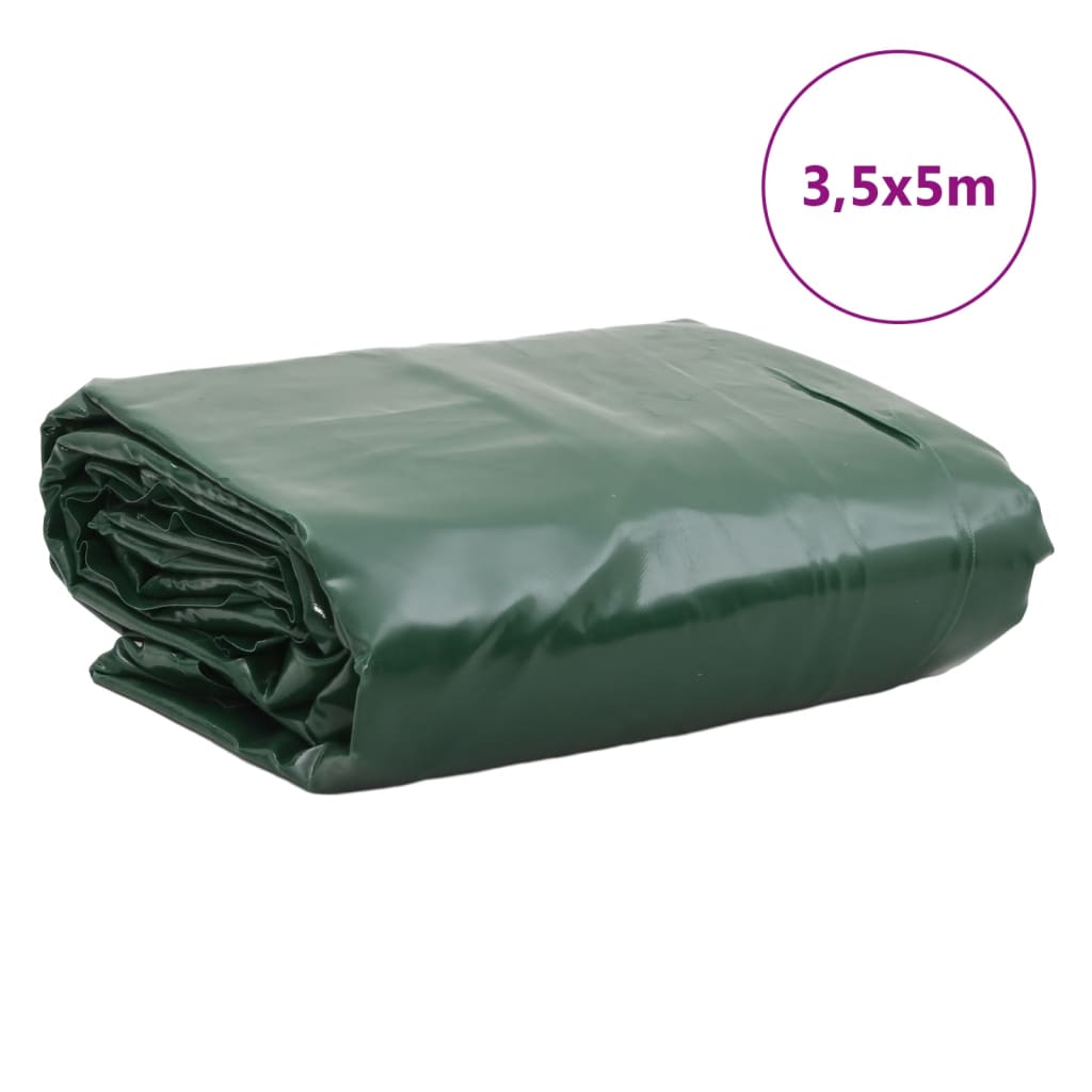 presenning 3,5x5 m 650 g/m² grøn
