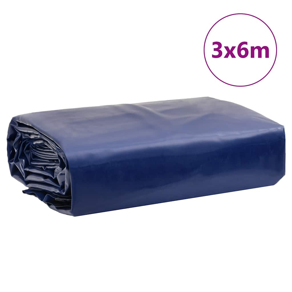 presenning 3x6 m 650 g/m² blå