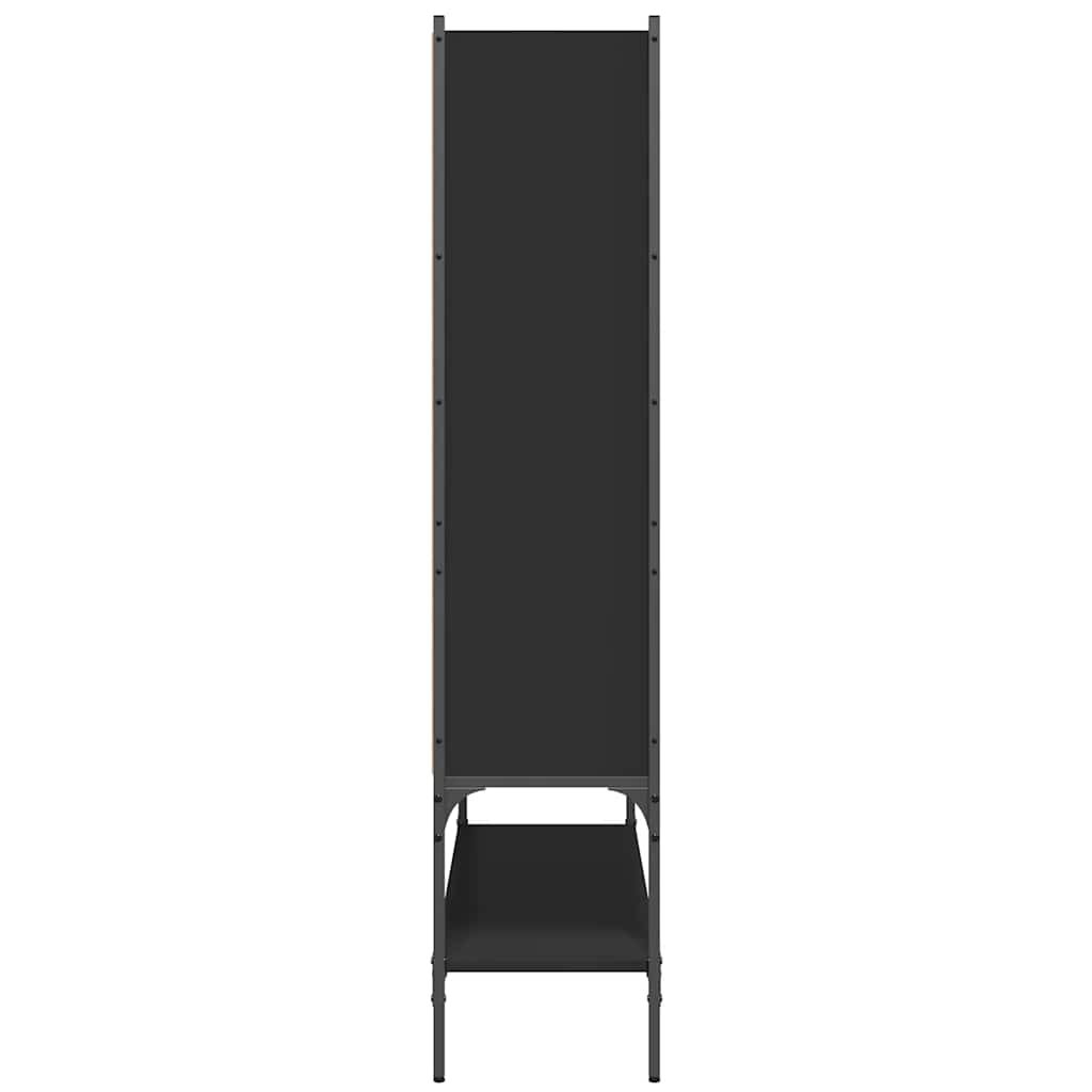 bogreol 102x30x141,5 cm konstrueret træ sort