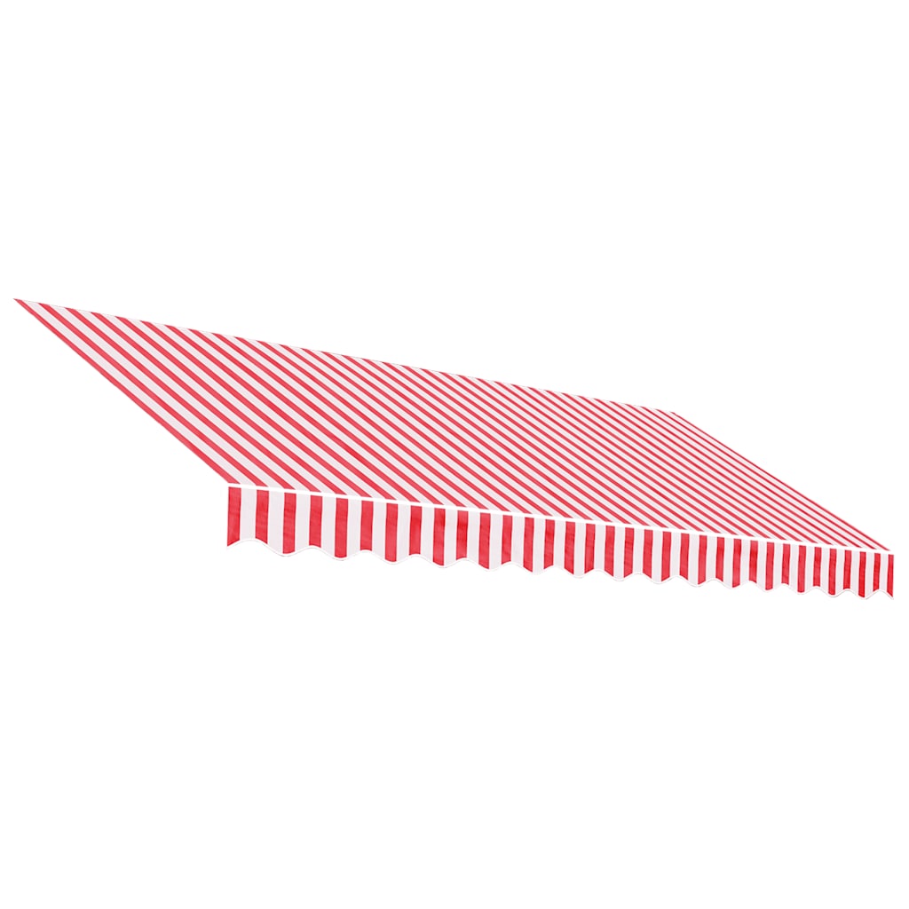 udskiftningsdug til markise 350x250 cm polyester rød og hvid