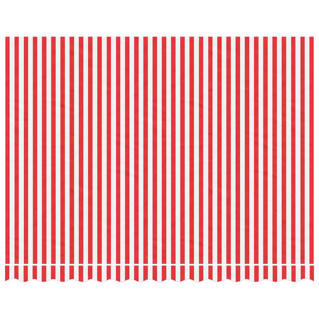 udskiftningsdug til markise 350x250 cm polyester rød og hvid