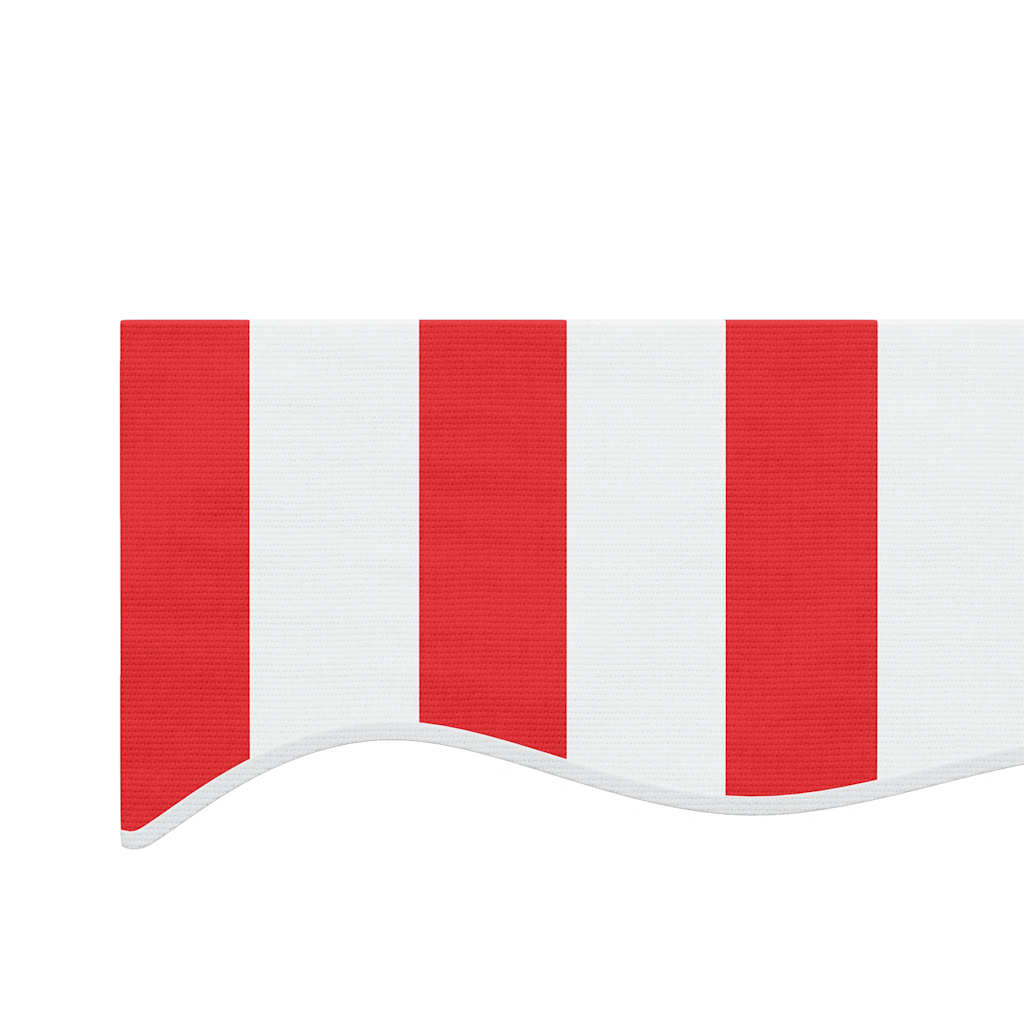 udskiftningsdug til markise 350x250 cm polyester rød og hvid