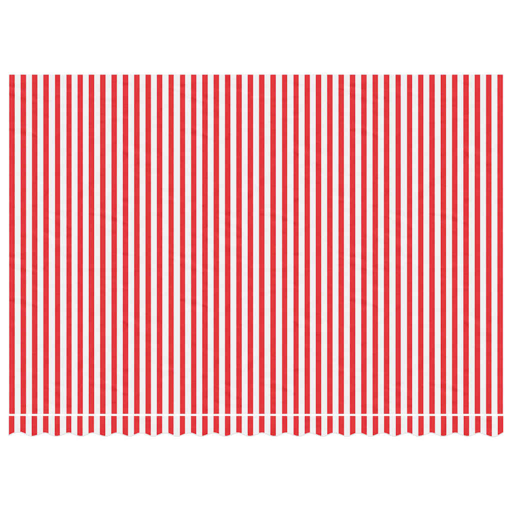 udskiftningsdug til markise 450x300 cm polyester rød og hvid