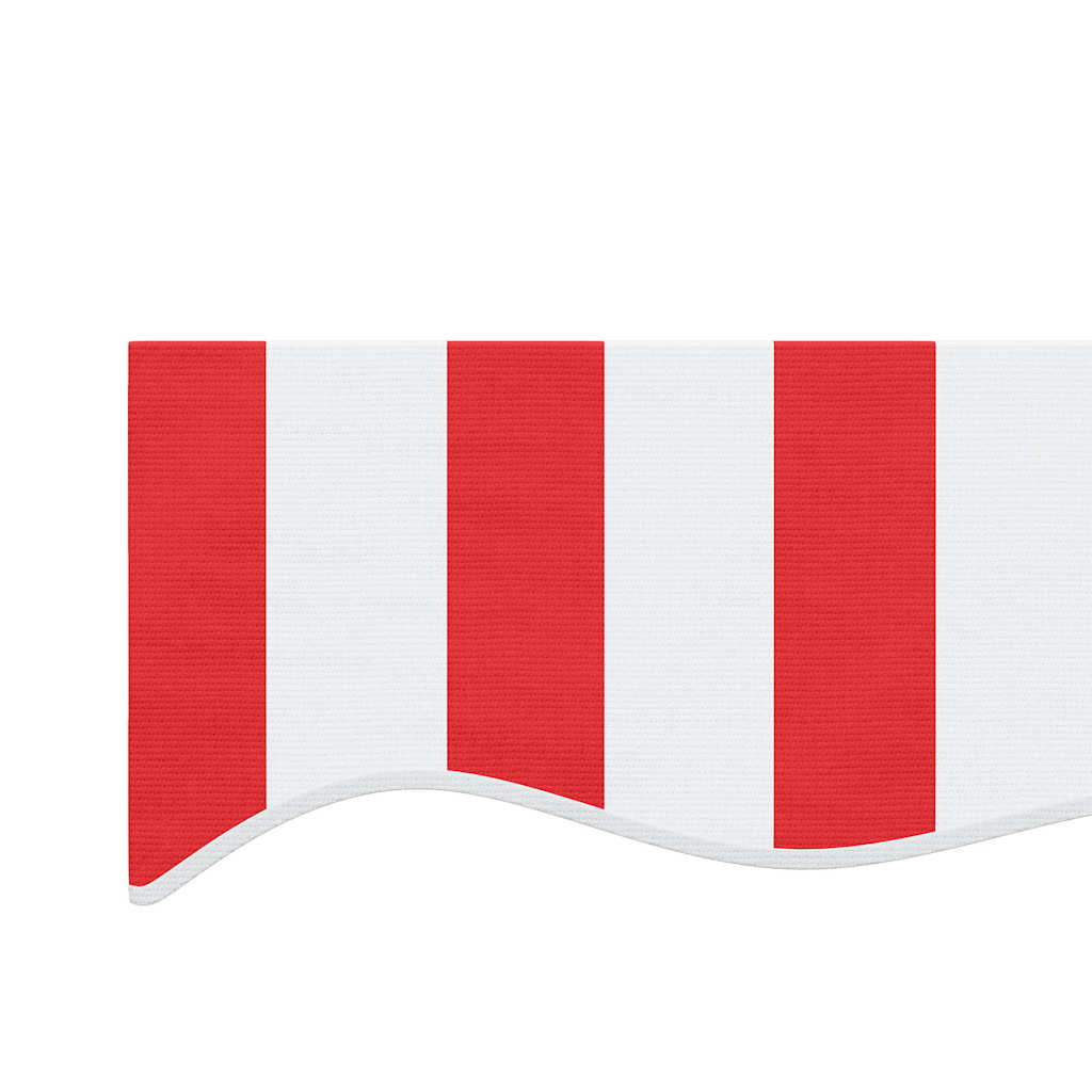 udskiftningsdug til markise 450x300 cm polyester rød og hvid