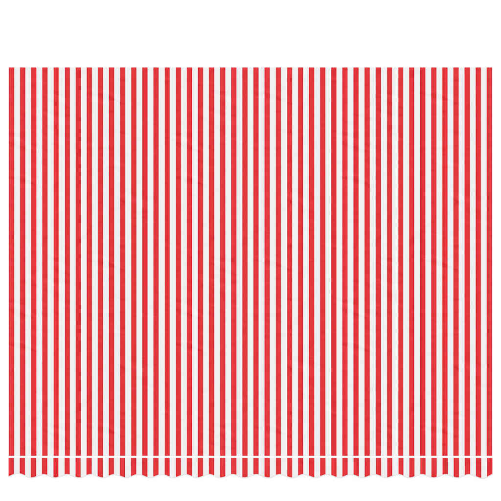 udskiftningsdug til markise 450x350 cm polyester rød og hvid