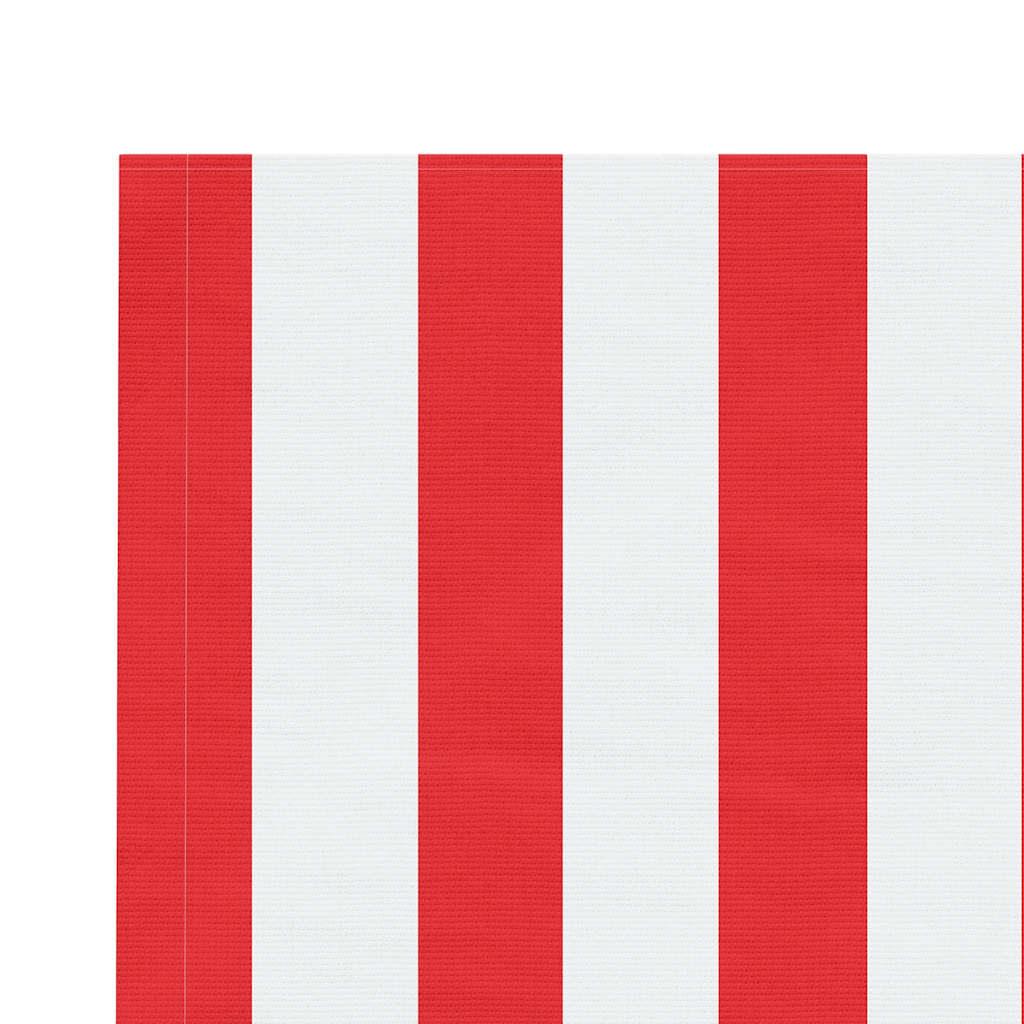 udskiftningsdug til markise 450x350 cm polyester rød og hvid