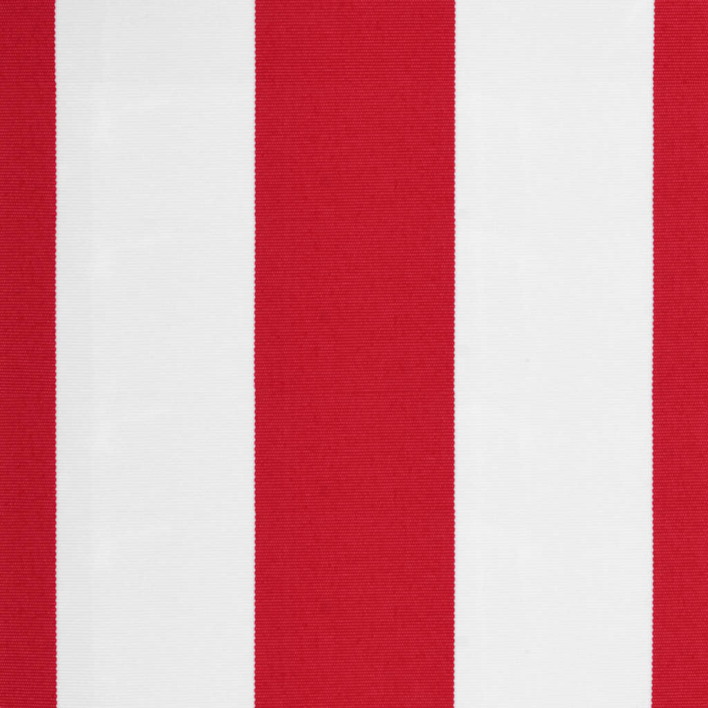 udskiftningsdug til markise 450x350 cm polyester rød og hvid