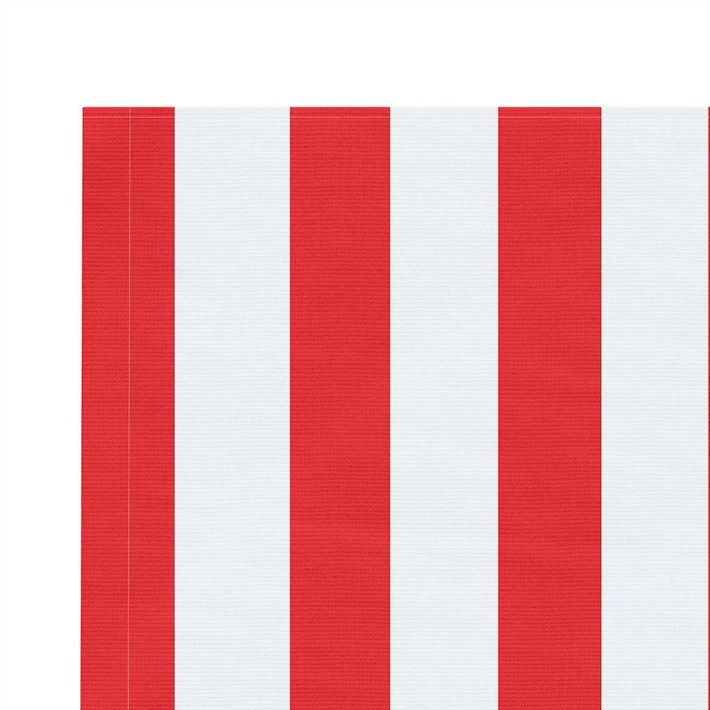 udskiftningsdug til markise 500x300 cm polyester rød og hvid