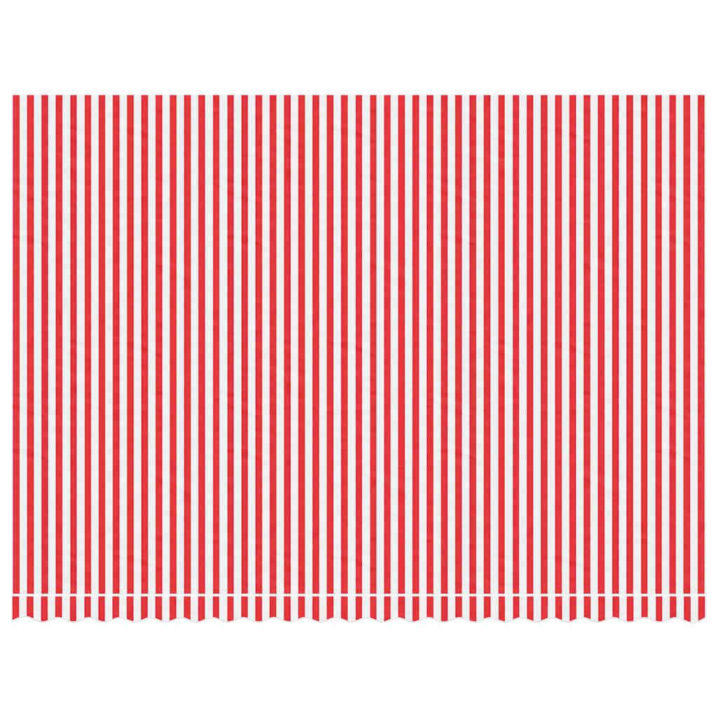 udskiftningsdug til markise 500x350 cm polyester rød og hvid