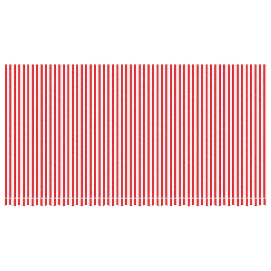 udskiftningsdug til markise 600x300 cm polyester rød og hvid