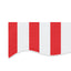 udskiftningsdug til markise 600x350 cm polyester rød og hvid