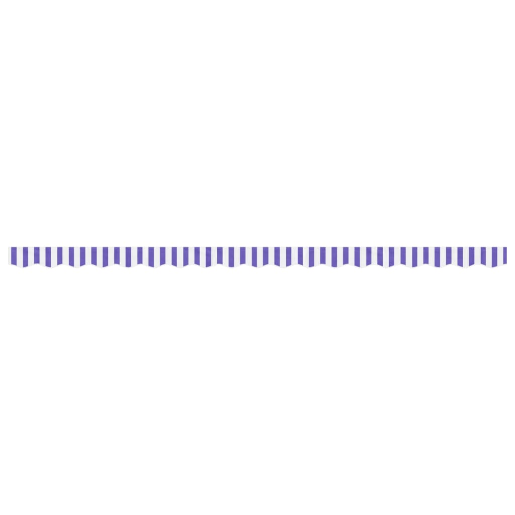 volant til markisedug 450 cm stribet blå og hvid